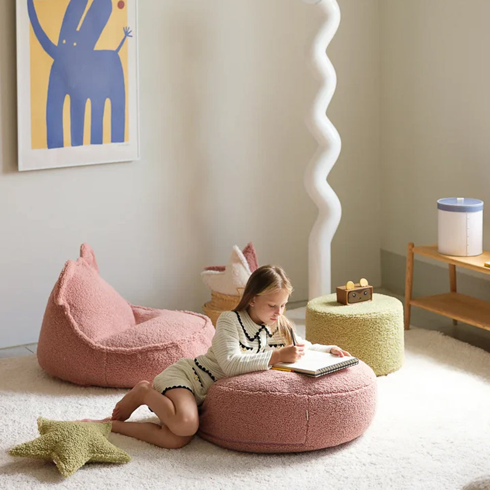 [Wigiwama] Bear beanbag chair, guava pink