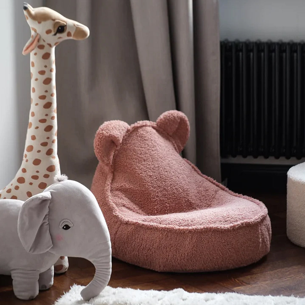 [Wigiwama] Bear beanbag chair, guava pink