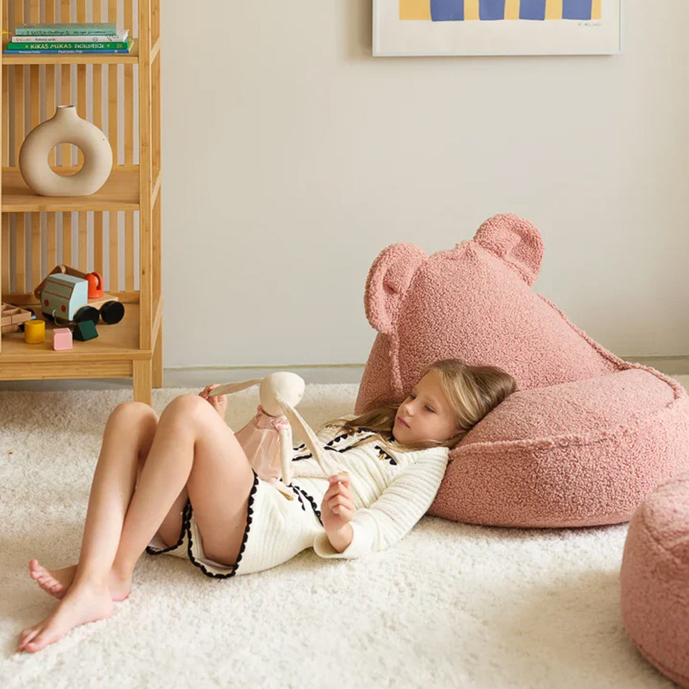 [Wigiwama] Bear beanbag chair, guava pink