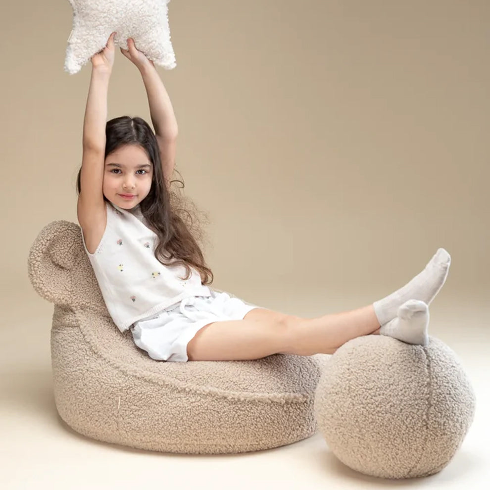 [Wigiwama] Bear beanbag chair, biscuit