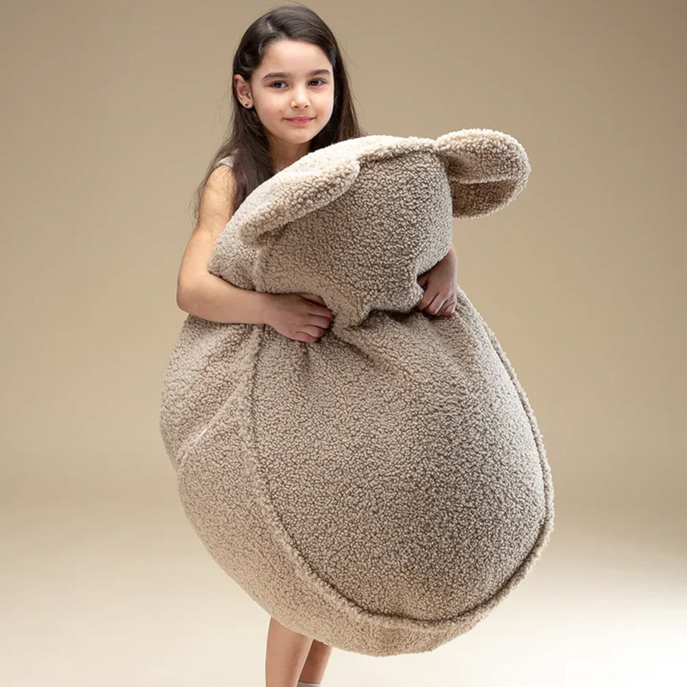 [Wigiwama] Bear beanbag chair, biscuit