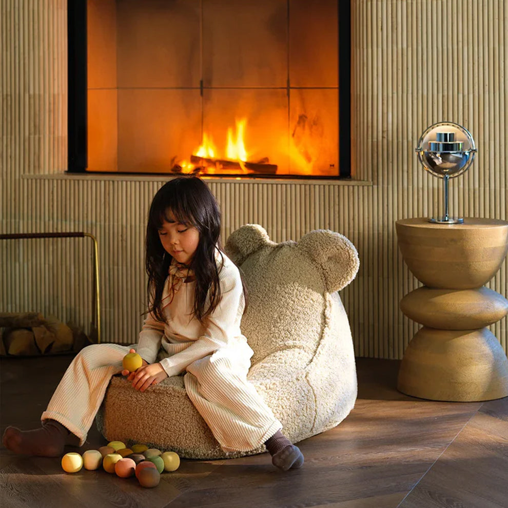[Wigiwama] Bear beanbag chair, biscuit