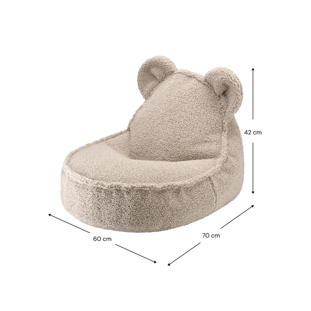 [Wigiwama] Bear beanbag chair, biscuit