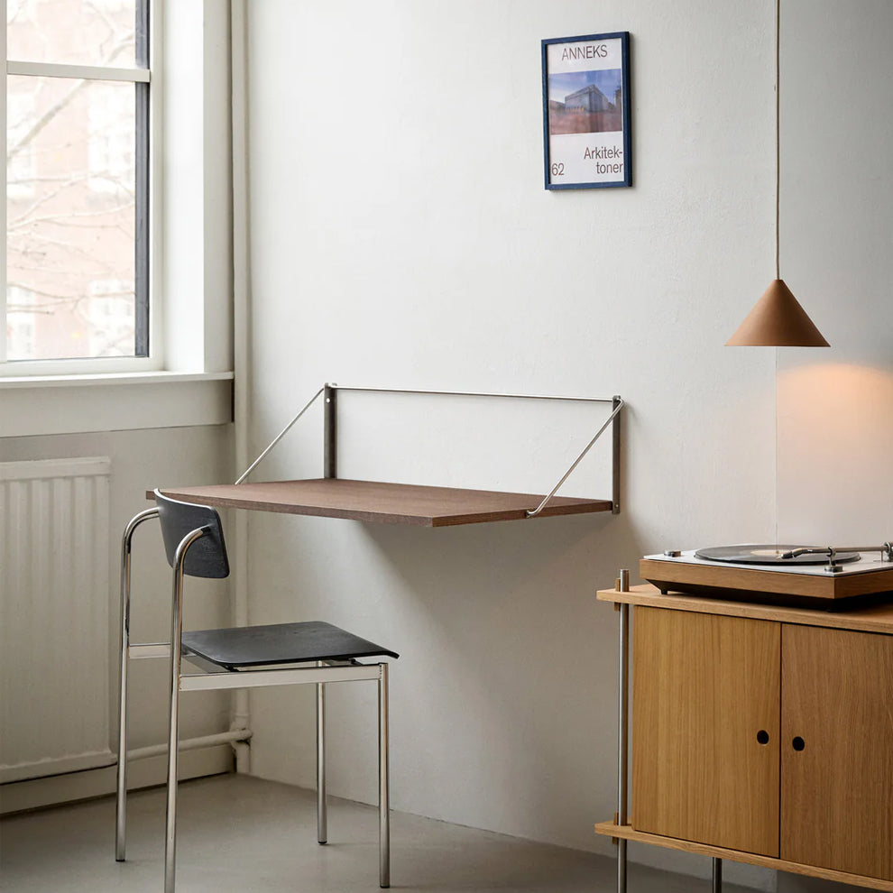 [moebe] fold out desk, Smoked Oak