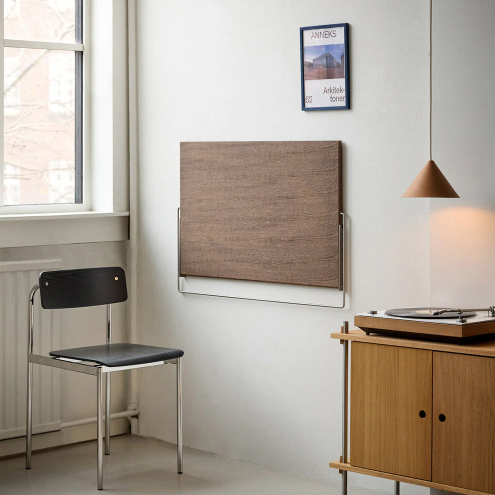 [moebe] fold out desk, Smoked Oak